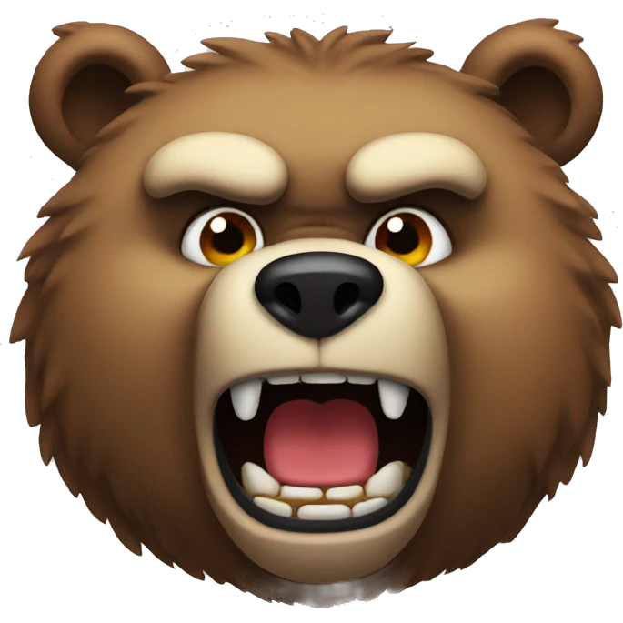 angry bear emoji