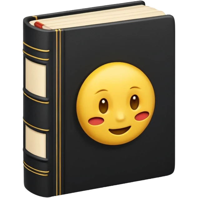 A cute 3D emoji of 1984 book emoji