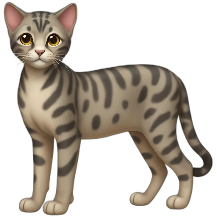 Serengeti Cat Full Body emoji