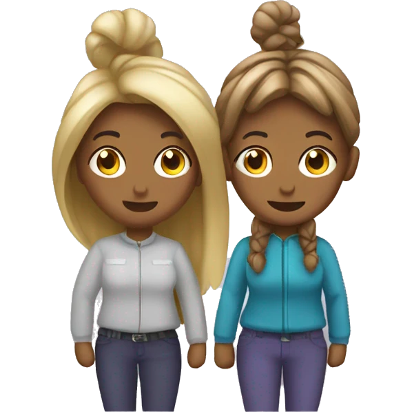 Two bloondie girls in Utah emoji