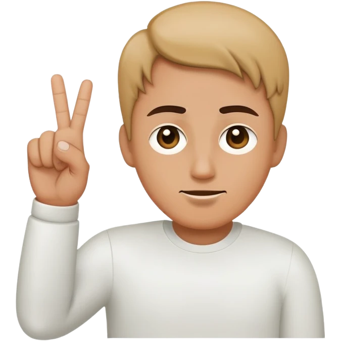 Blank face middle finger emoji