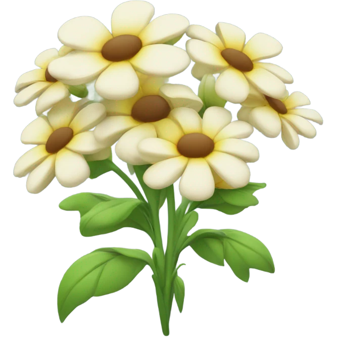 Smiling flowers emoji