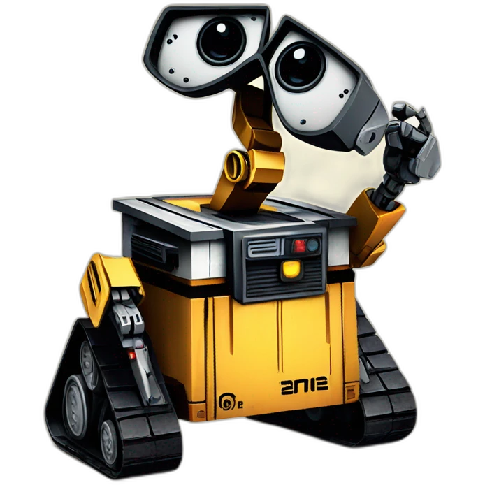 Wall-E but in the style of Transformers emoji