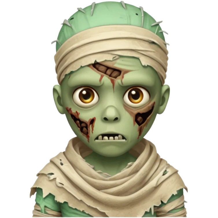 zombie mummy child
 emoji
