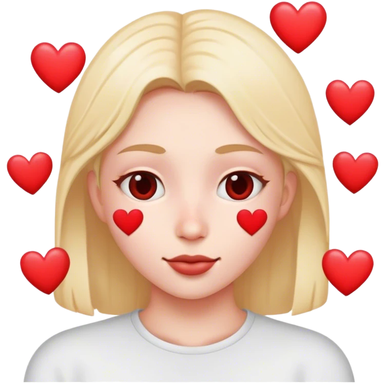 carita con corazones emoji