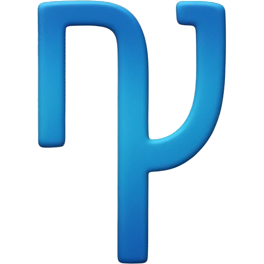 The letters P and A in blue in a cool design but the letters are not combined emoji