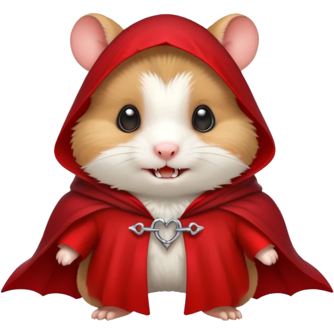 {
      "type": "object",
      "look": "hamster in red collar cloak",
      "description": "a tiny vampire hamster wearing a red collar cloak"
    } emoji