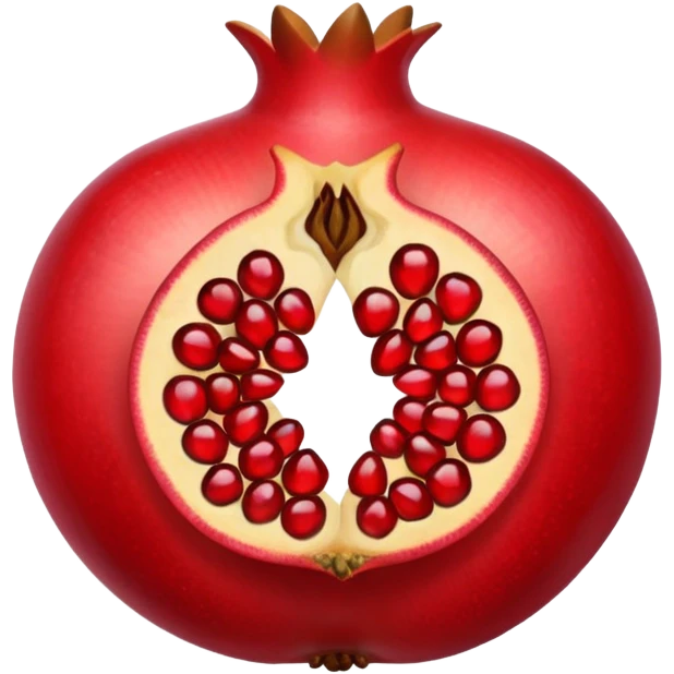 i want to create an emoji of pomegrenate open  emoji