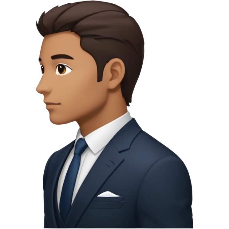Man in suit side emoji