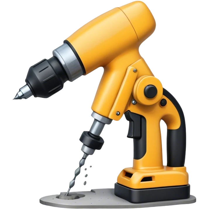 Someone drilling into concrete  emoji