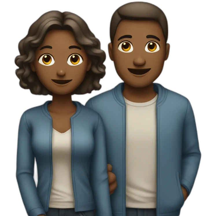 Homme et femme emoji