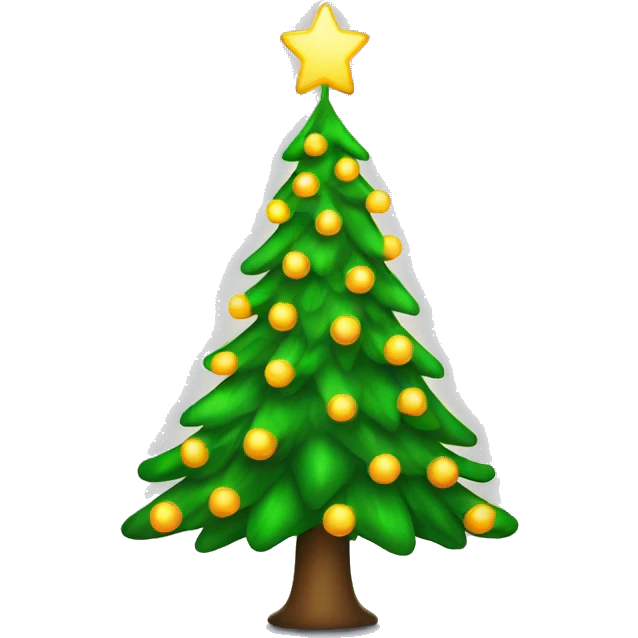 animated glowing christmas tree  emoji