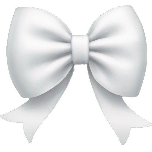 white bow emoji
