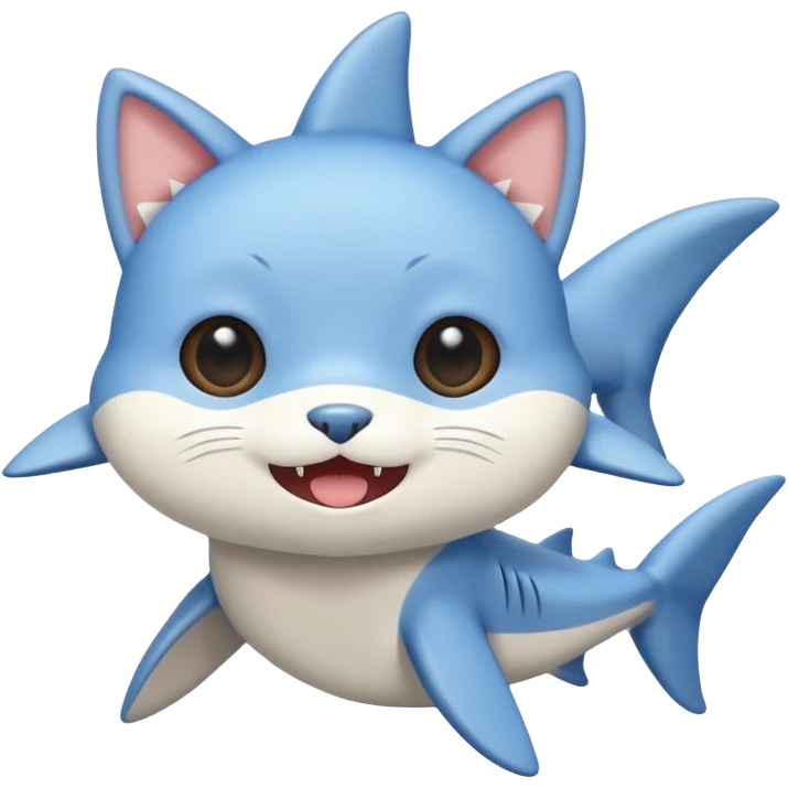mofusand shark cat emoji