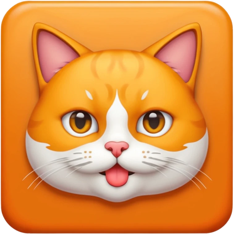 haz que un gato de color naranja esté lanzando un beso emoji