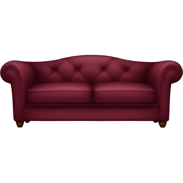 Burgundy sofa emoji