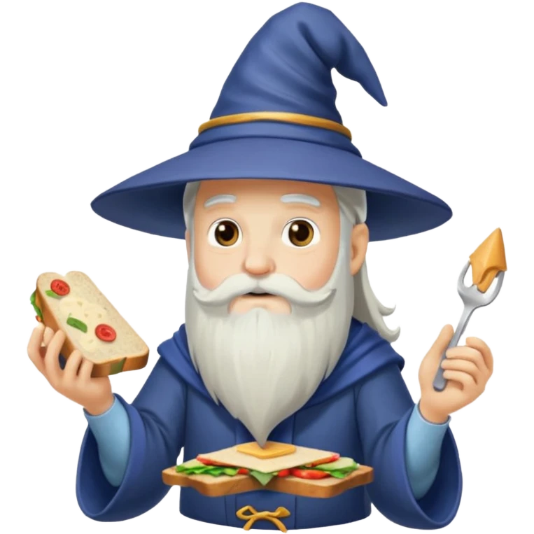 wizard making sandwich emoji
