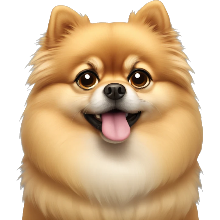 Pomeranian looking sad emoji