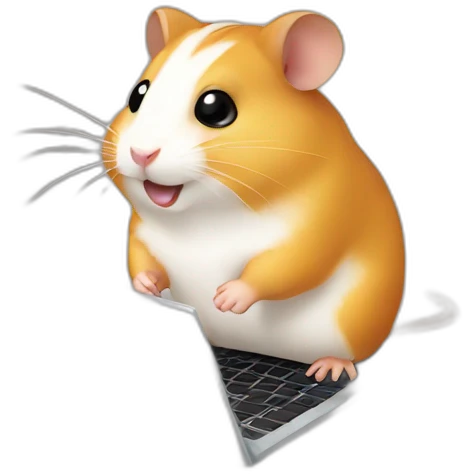 hamster with a laptop emoji