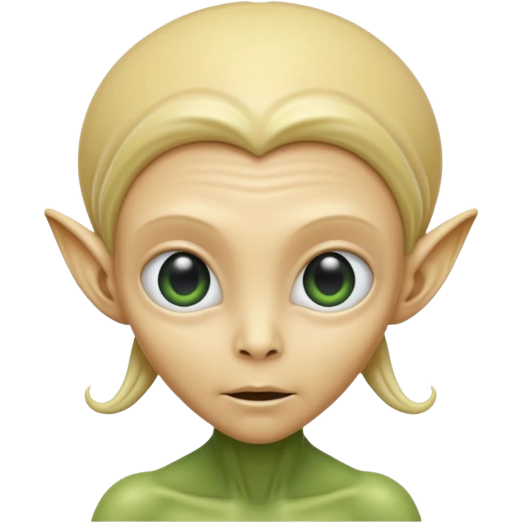 ALIEN WITH BLONDE emoji