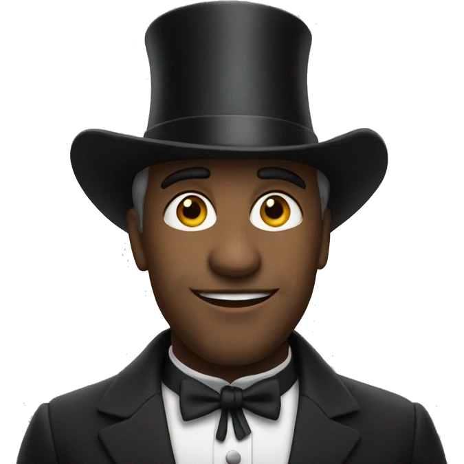 A movie icon with a tophat emoji