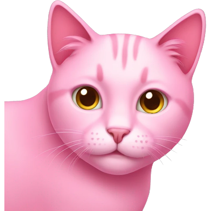 Pink cat emoji