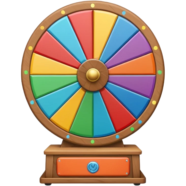 prize wheel side view emoji