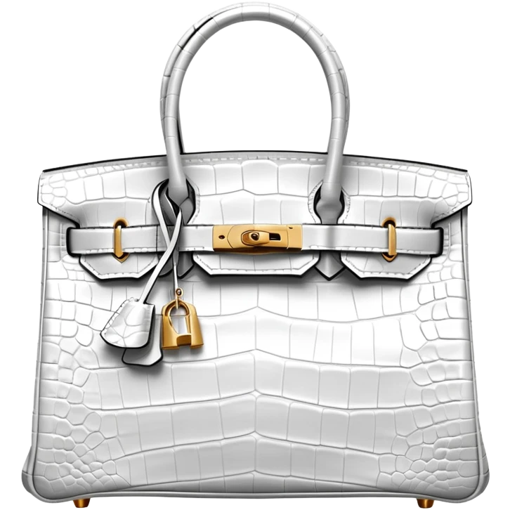 white crocodile birkin hermes bag emoji