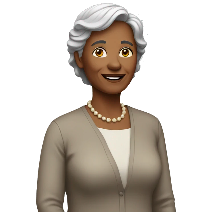 a woman 59 years old emoji