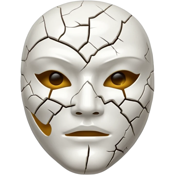 Máscara rachada emoji