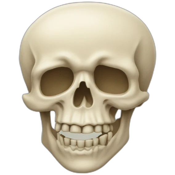 Squelette choqué emoji