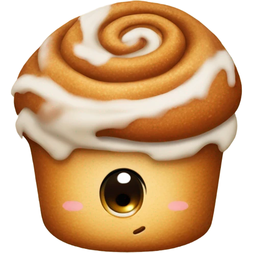 a single cute cinnamon bunemoji
 emoji
