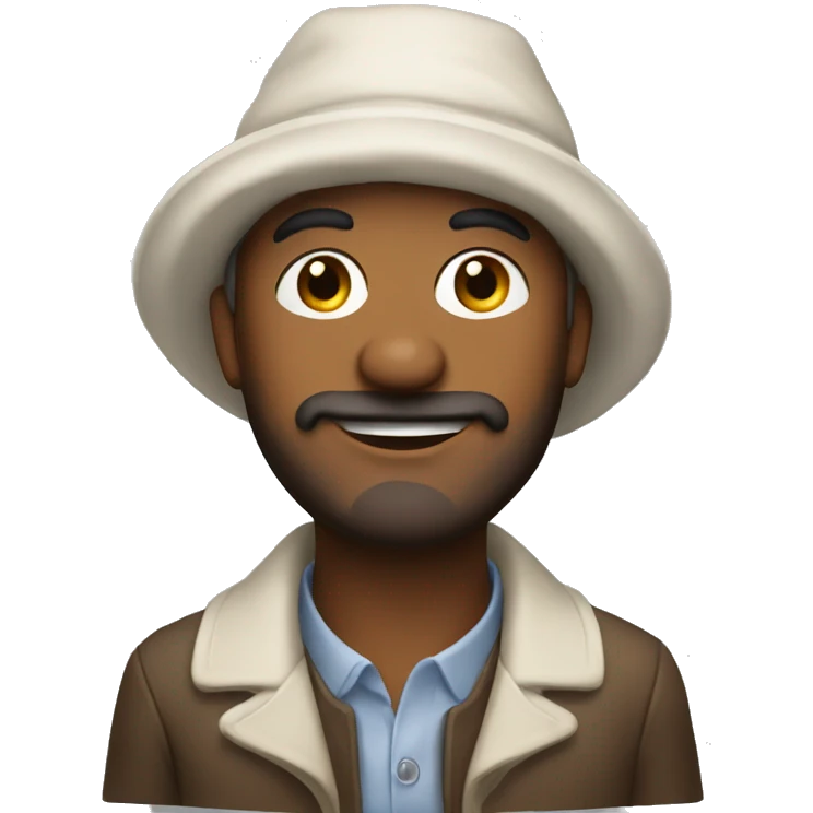 Man in bonnet emoji