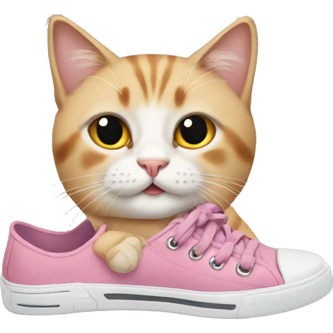 cat wearing shoes emoji