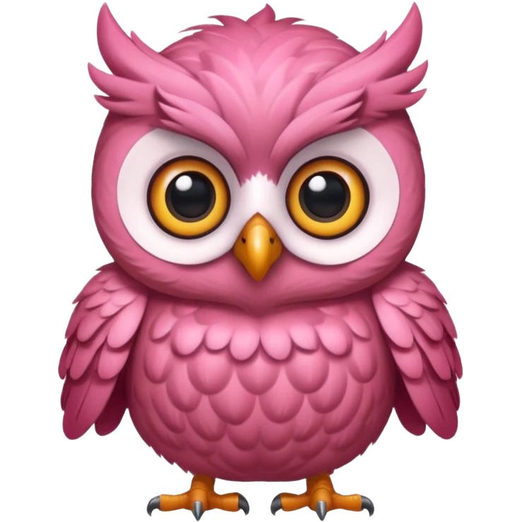 image of a pink owl emoji