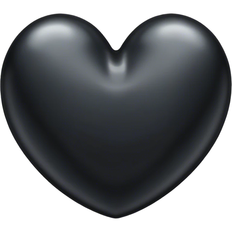 Black heart  emoji