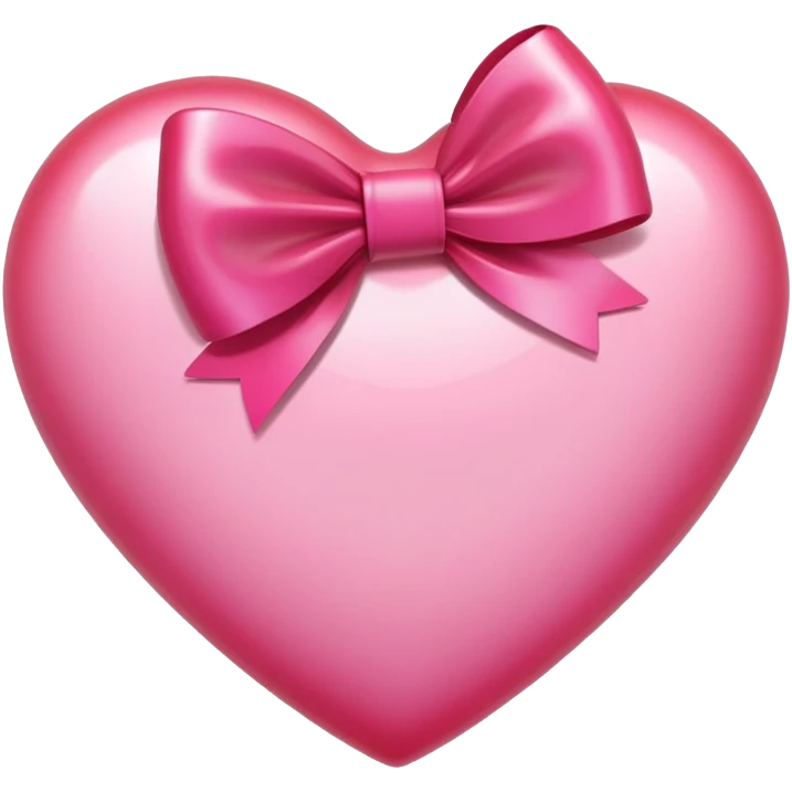 Heart with a pink bow emoji