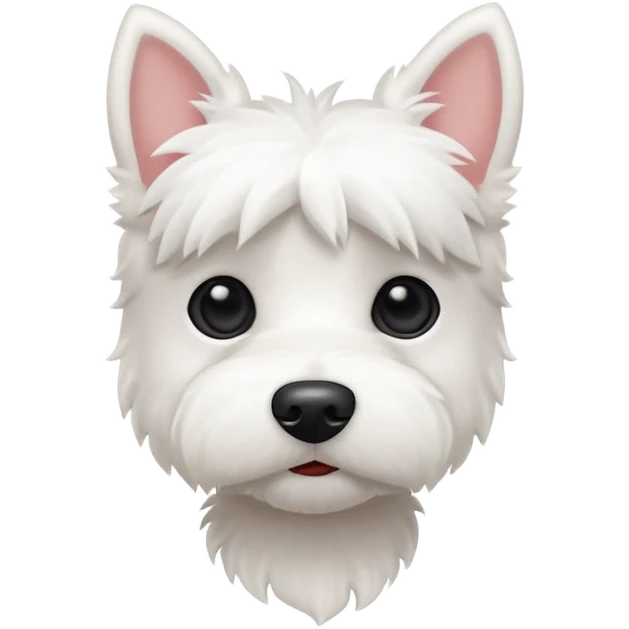 Tiny westie dog emoji