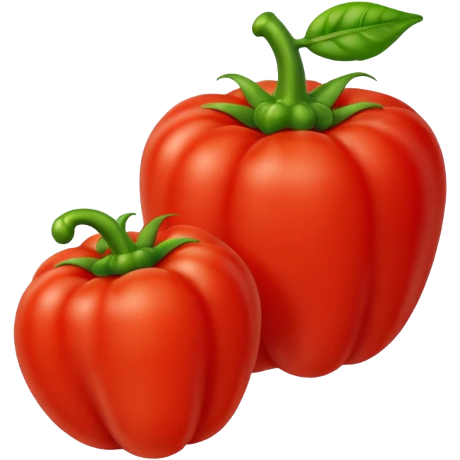 Tomato and bell pepper together emoji