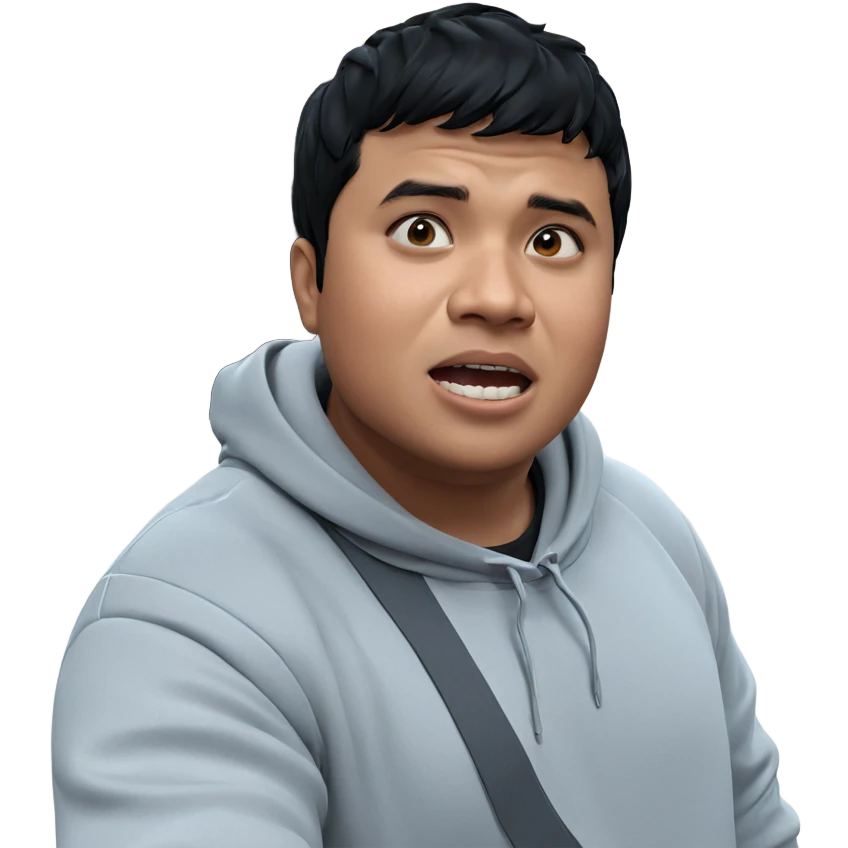 black haired boy in hoodie emoji