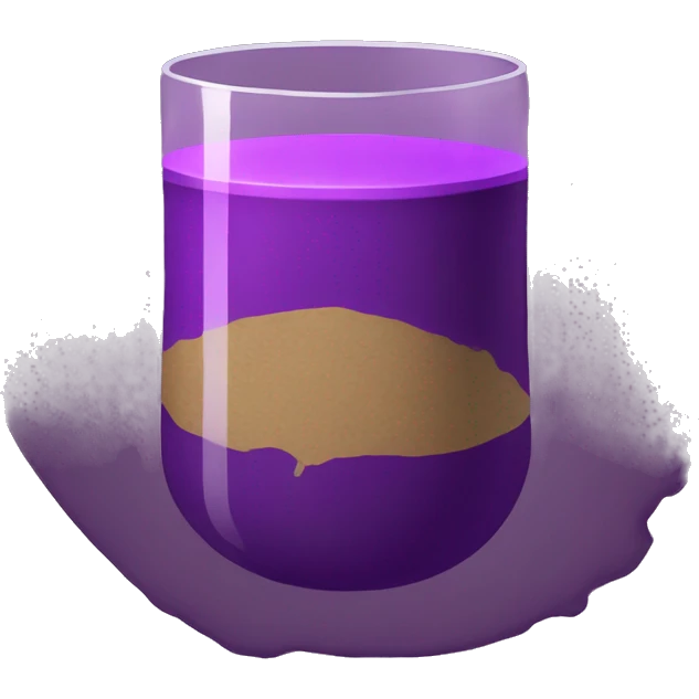 purple earth with glass of juice in the middl  emoji