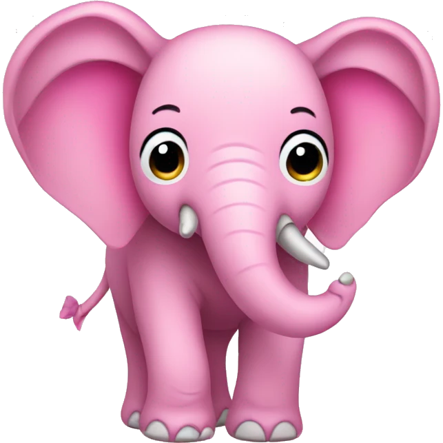 Pink elephant emoji