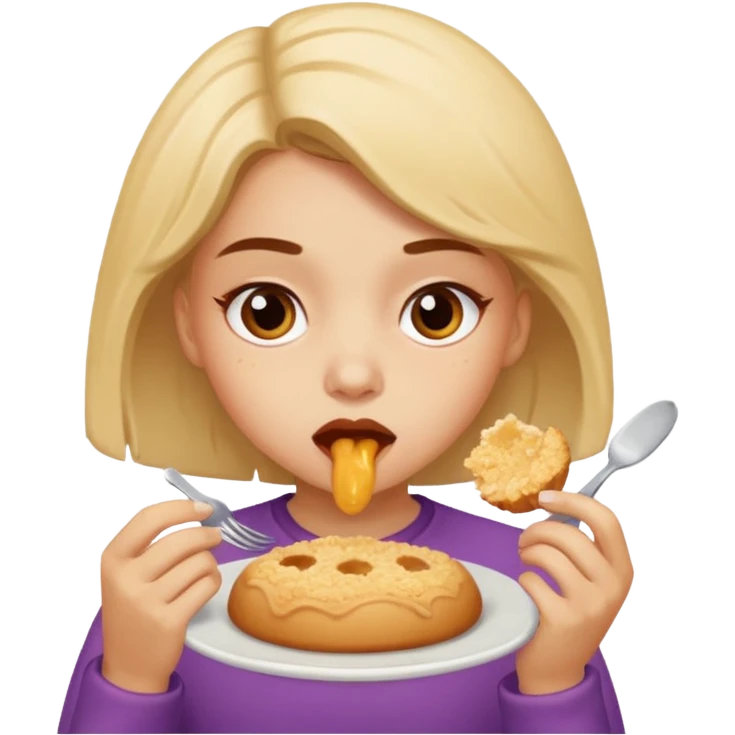 Paloma comiendo migajas
 emoji