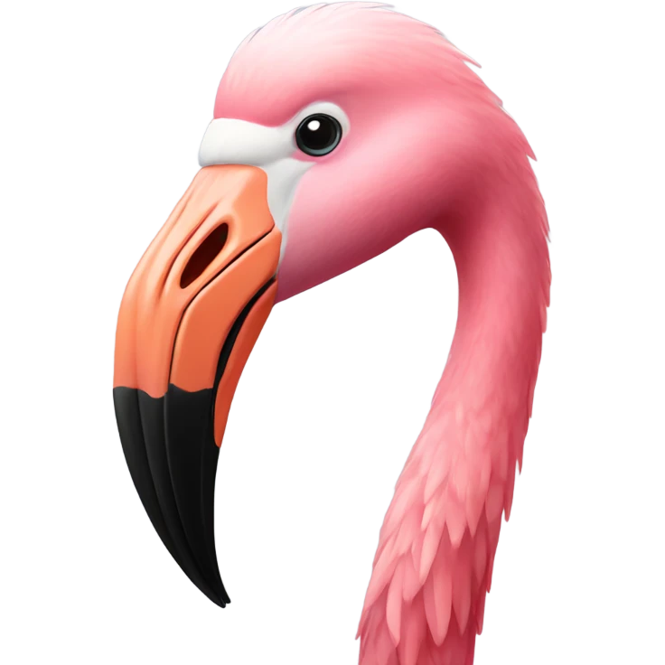 Flamingo with beard emoji