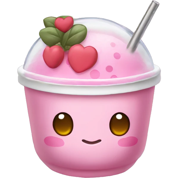My Melody with boba tea emoji
