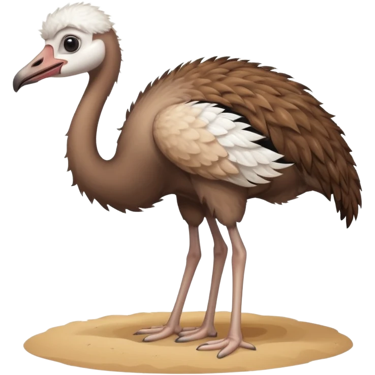 Ostrich with head in the sand emoji