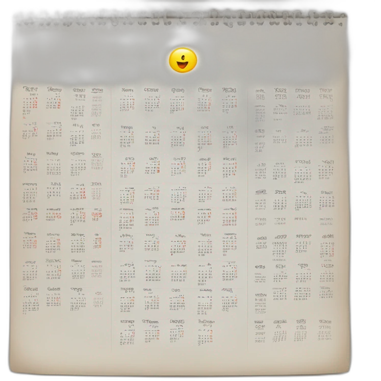 calendário final de ano pagamento emoji