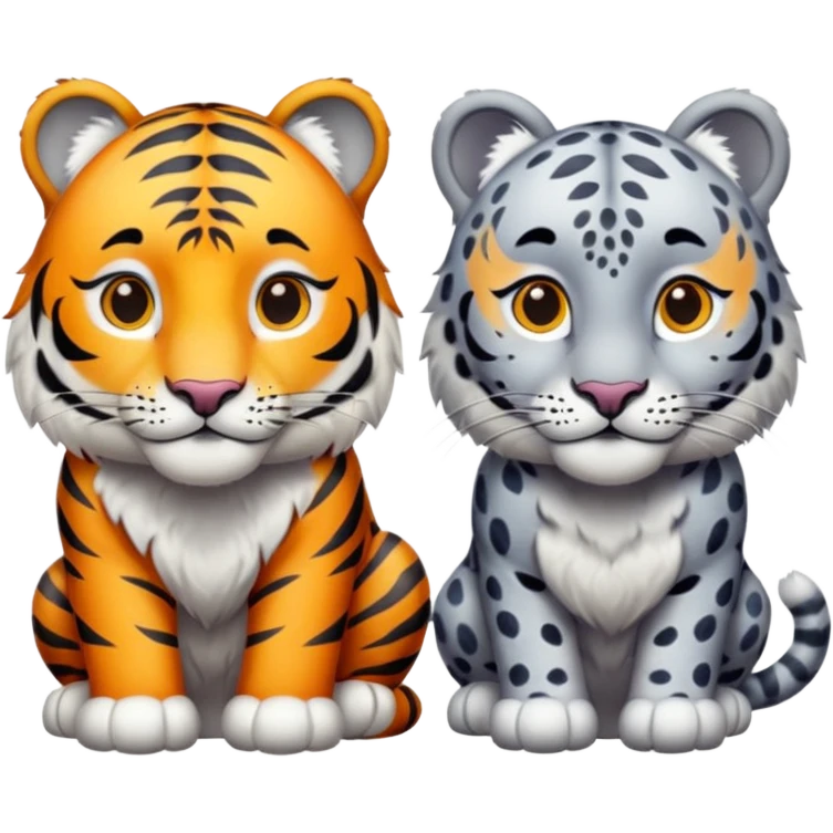 Tiger & Snow Leopard emoji