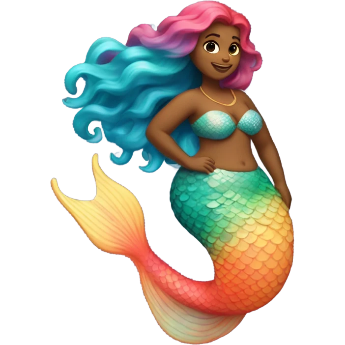 Fat mermaid  emoji
