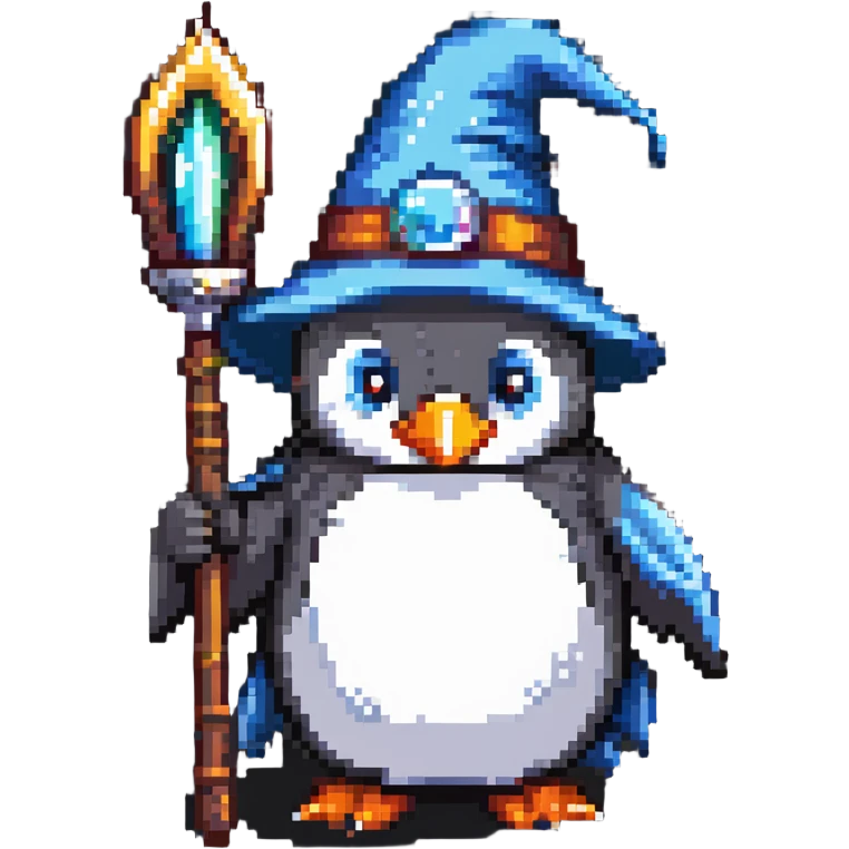 penguin wizard emoji